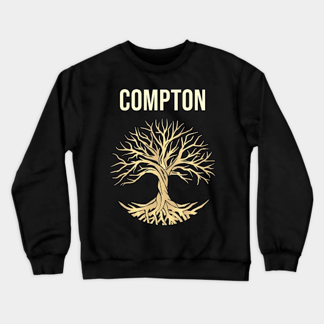 Tree Of Life City Compton Crewneck Sweatshirt by flaskoverhand
